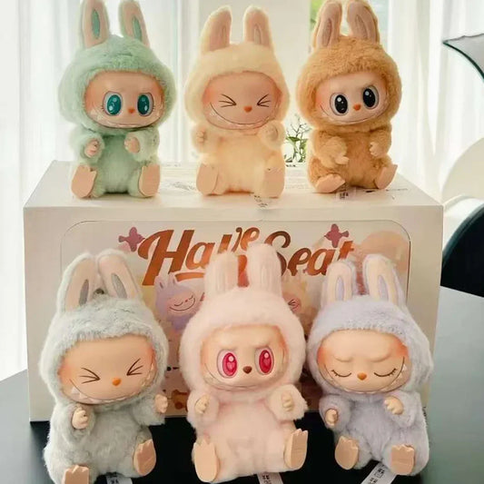 Labubu Anime Character Kawaii Rabubu Has a Seat Series Confirmed Cute Toys, PVC Dolls and Hobby Decorations Children's Gifts